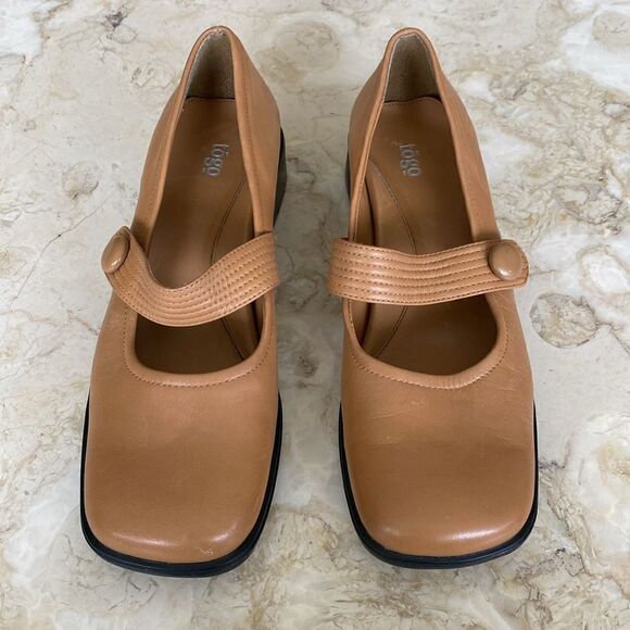 Vintage Square Toe Leather Mary Jane Shoes - Picture 3 of 12